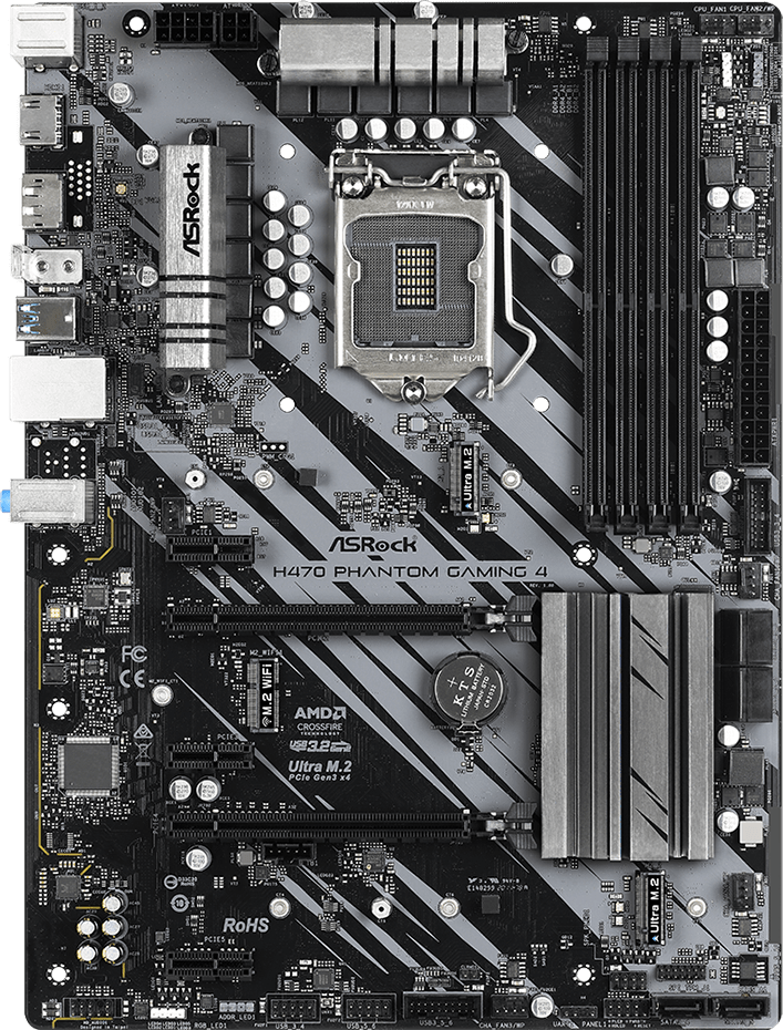 Asrock H470 Phantom Gaming 4 - Motherboard Specifications On